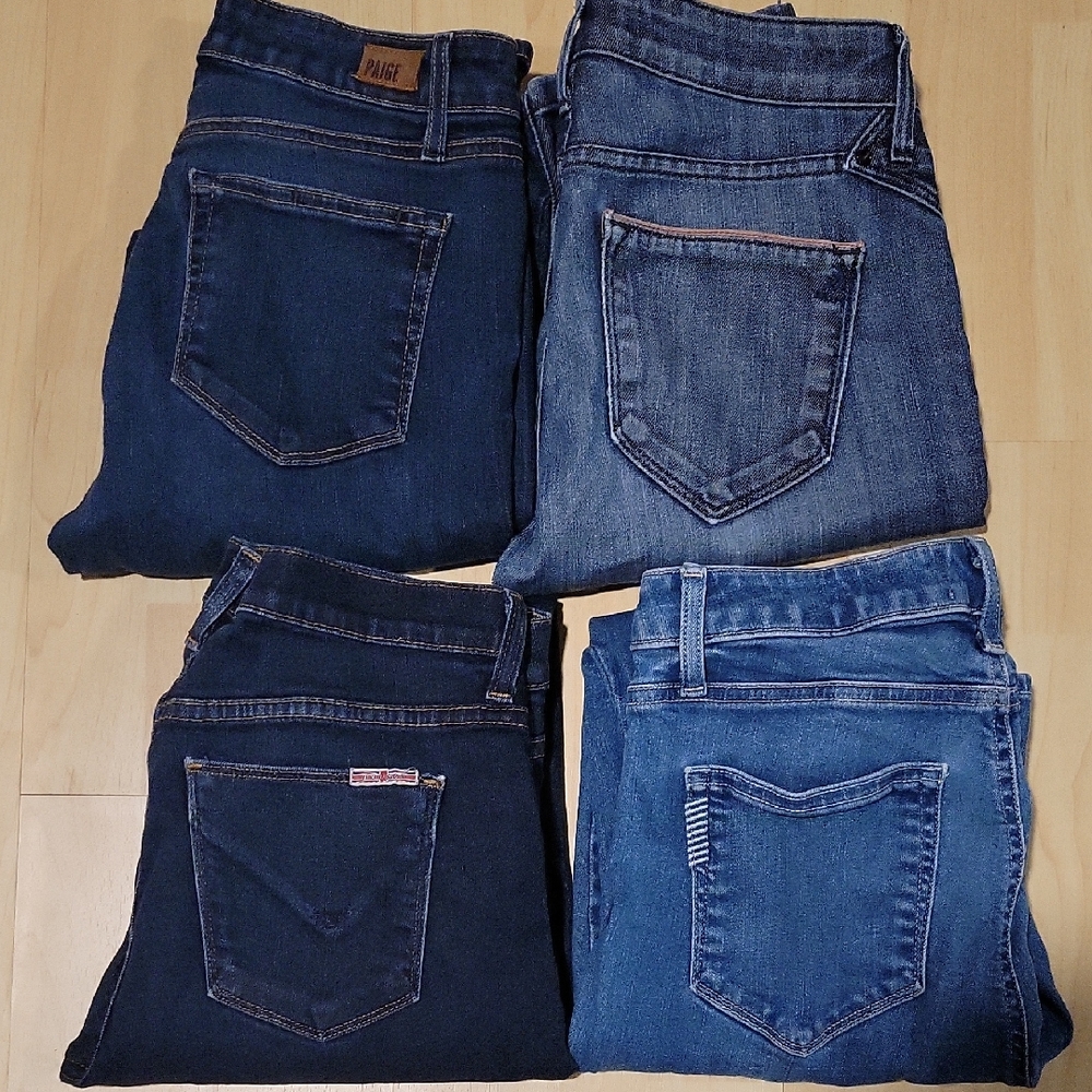 Hudson Jeans Women's Dark and Light Blue Denim